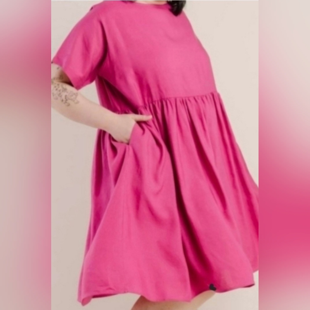 Tradlands Linen Blend Cactus Blossom Nico Dress